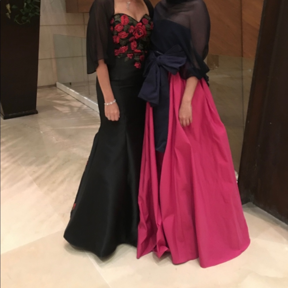 Carolina Herrera Pink and Blue Gown